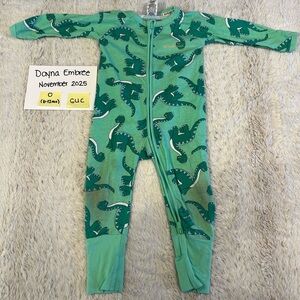 Bonds wondersuit Green Dinosaur Print Kids zippy